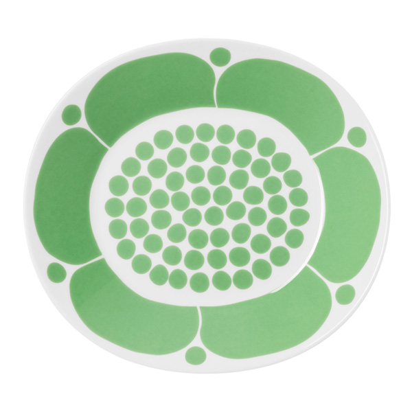 25cmｵｰﾊﾞﾙﾌﾟﾚｰﾄ(ﾗｲﾄｸﾞﾘｰﾝ)