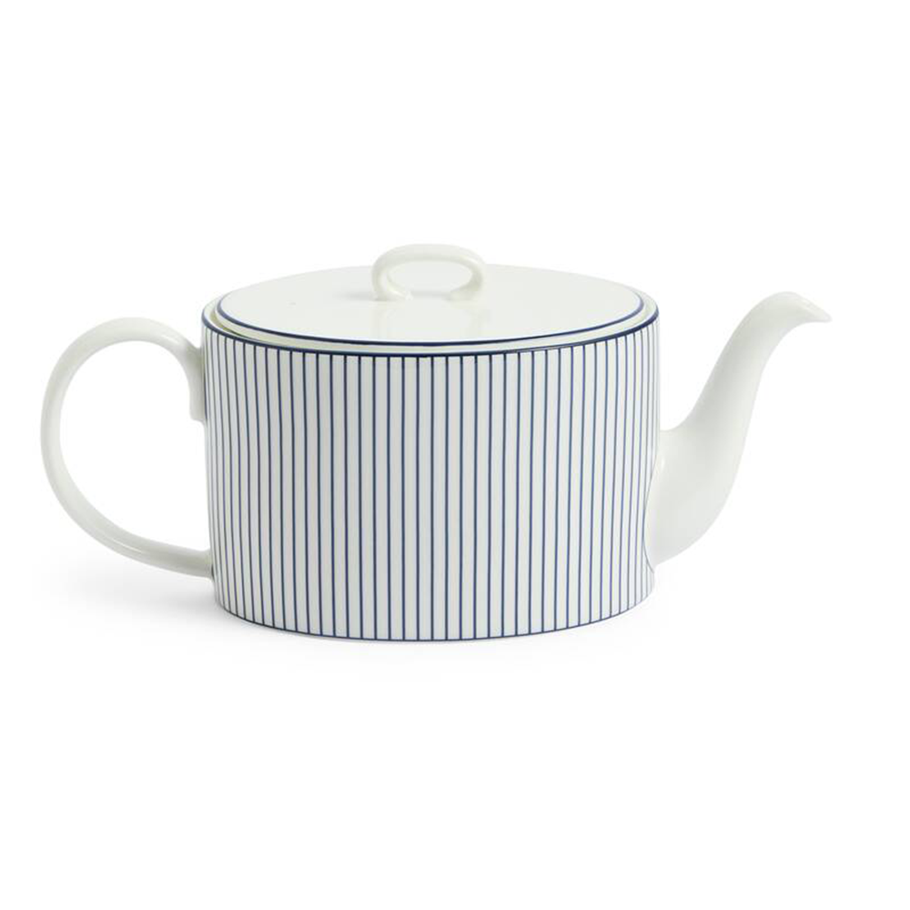 ストライプホワイトポット