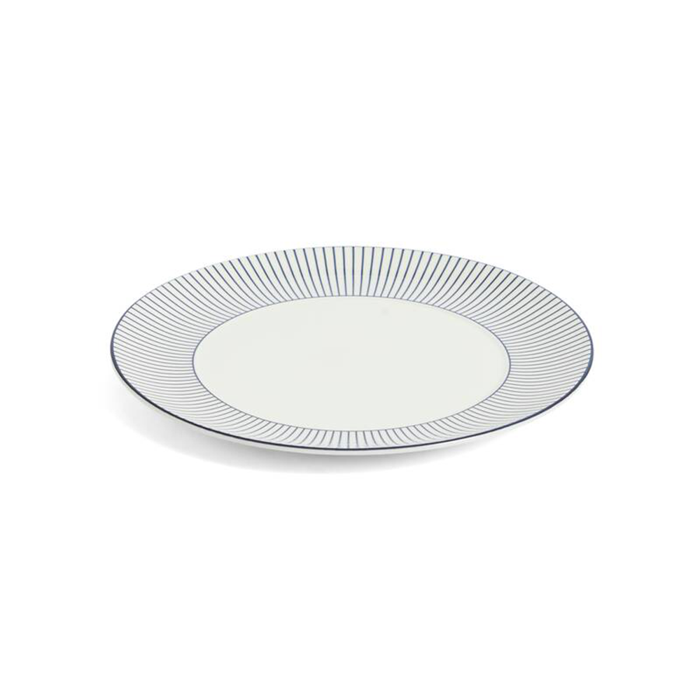 24cmストライプホワイトプレート