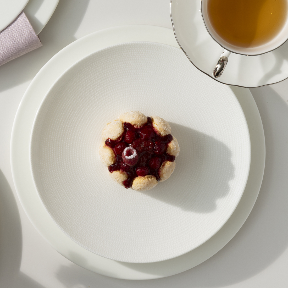 21cmプレート(ホワイト)