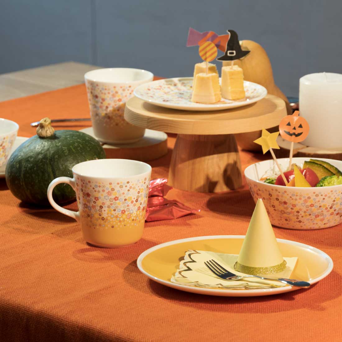 オレンジ21cmプレート