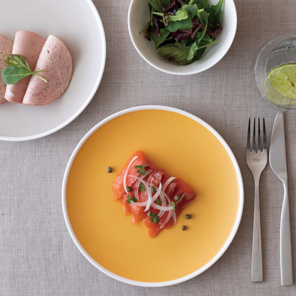 オレンジ21cmプレート