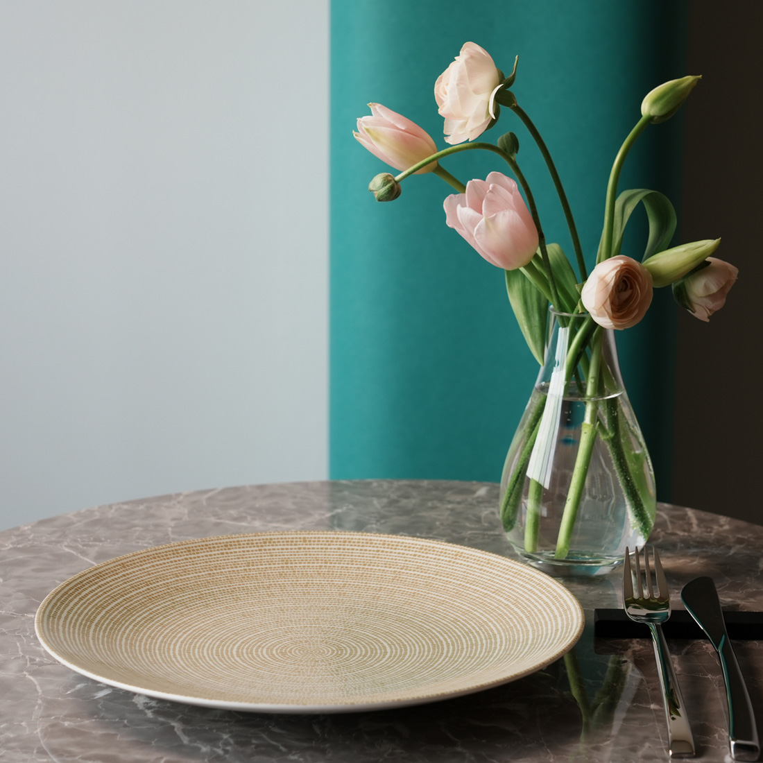 21cmプレート(ゴールド)