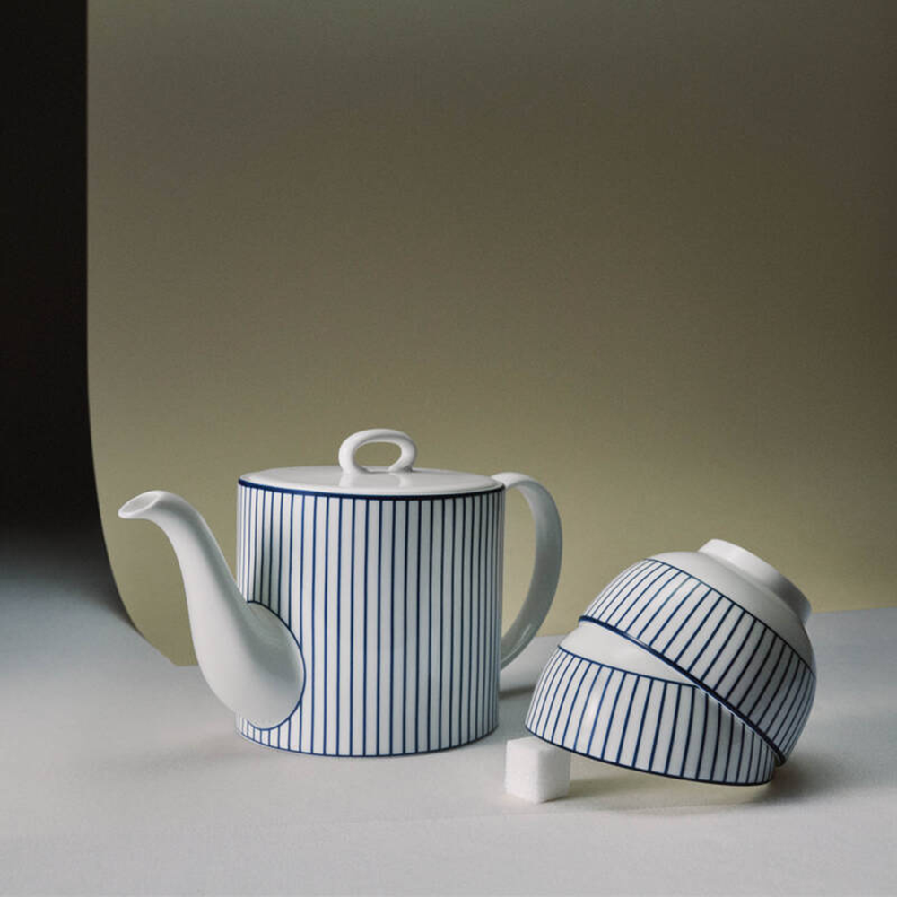 16cmストライプホワイトボウル