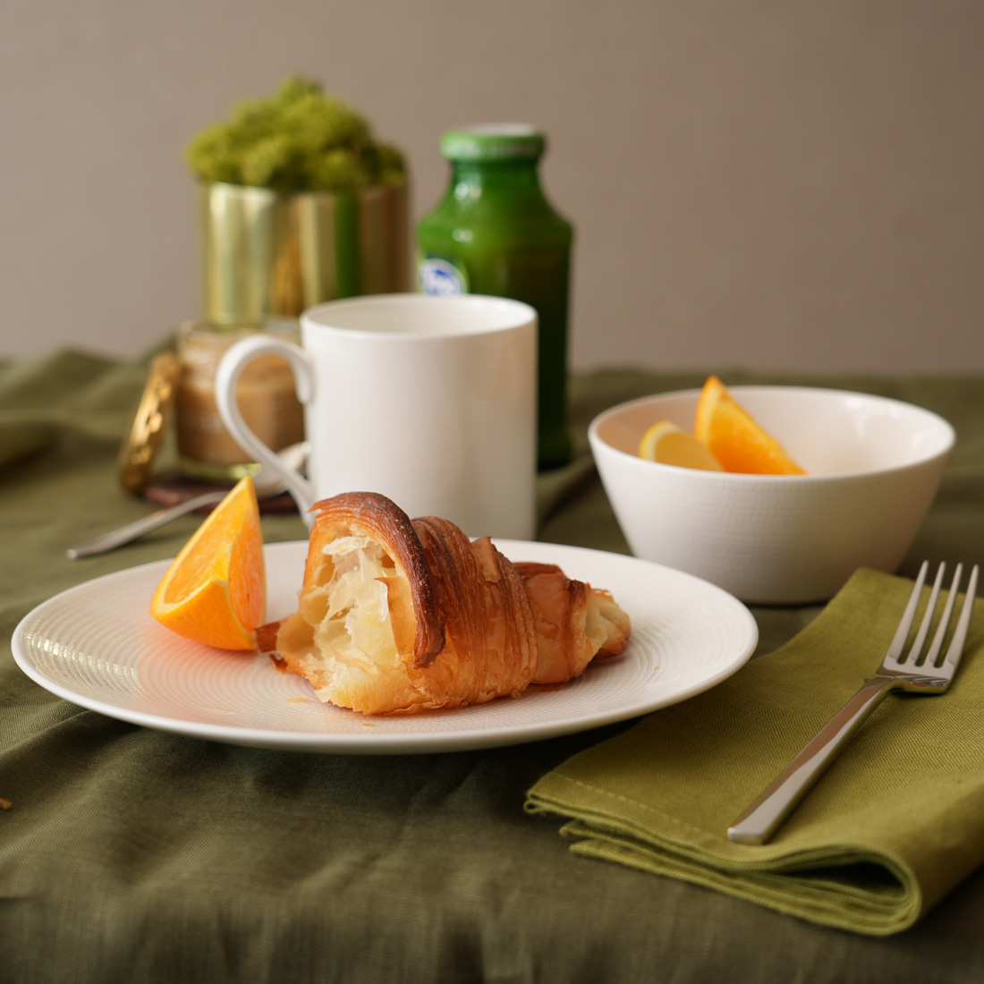 21cmプレート(ホワイト)