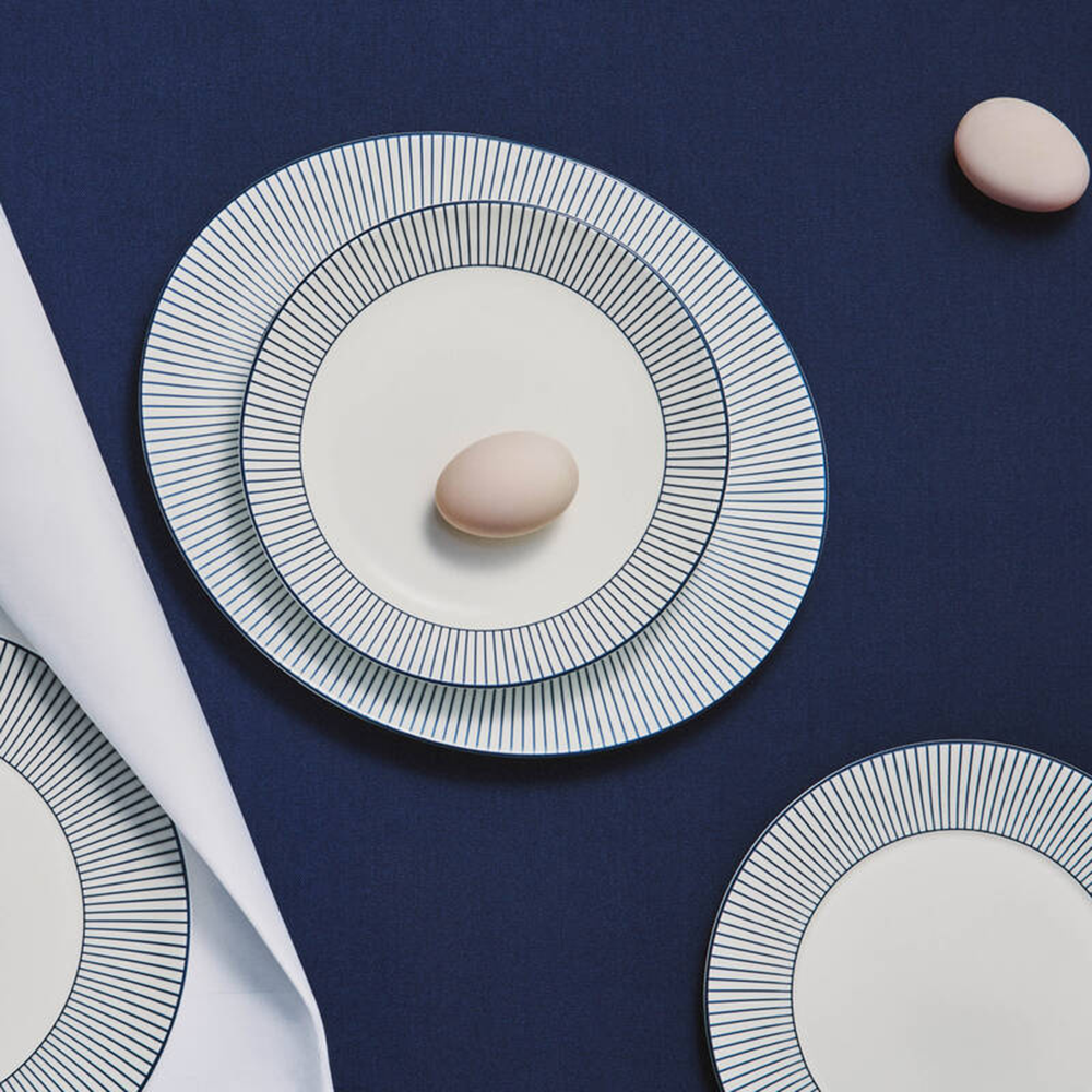 24cmストライプホワイトプレート