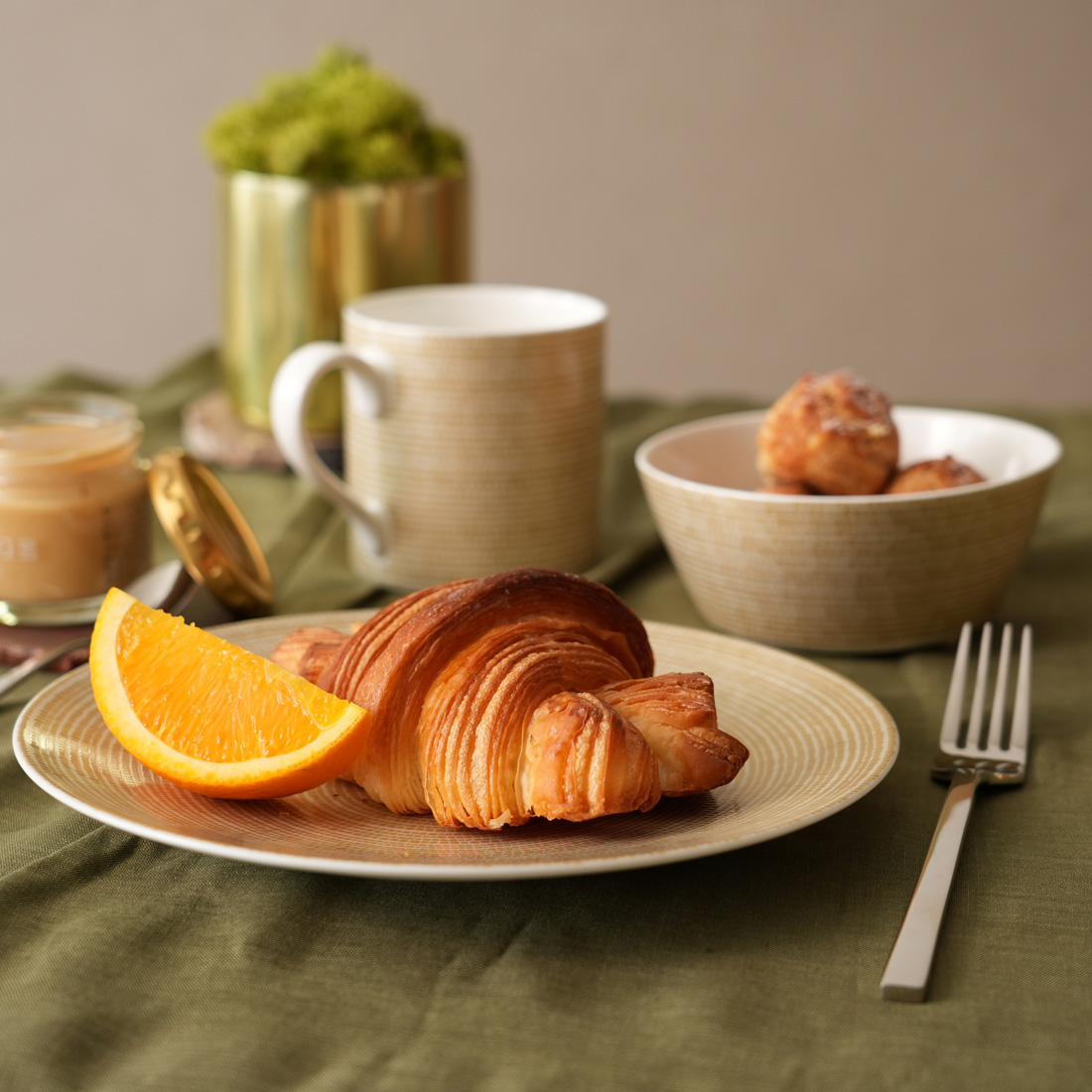 21cmプレート(ゴールド)