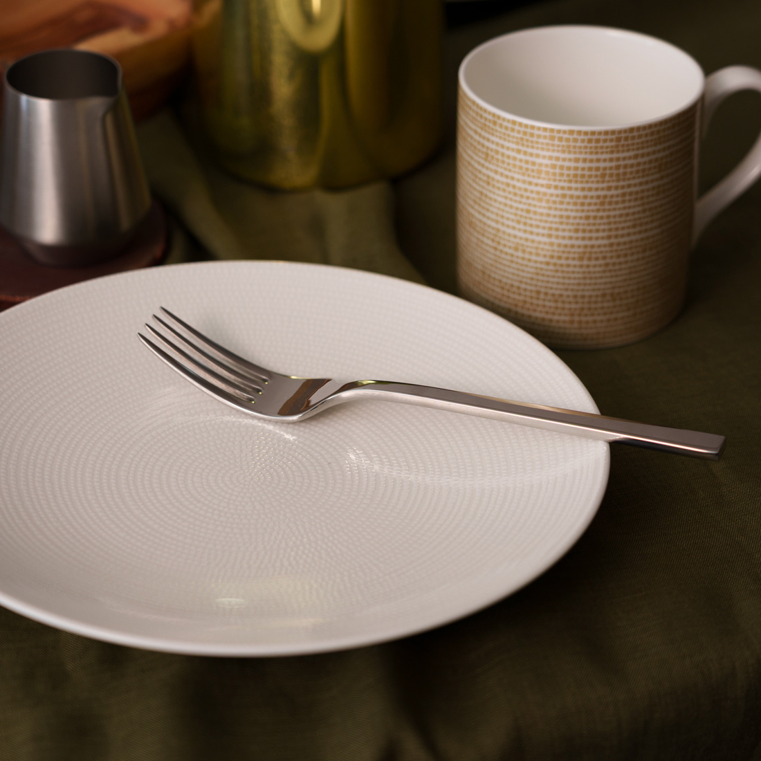 21cmプレート(ホワイト)