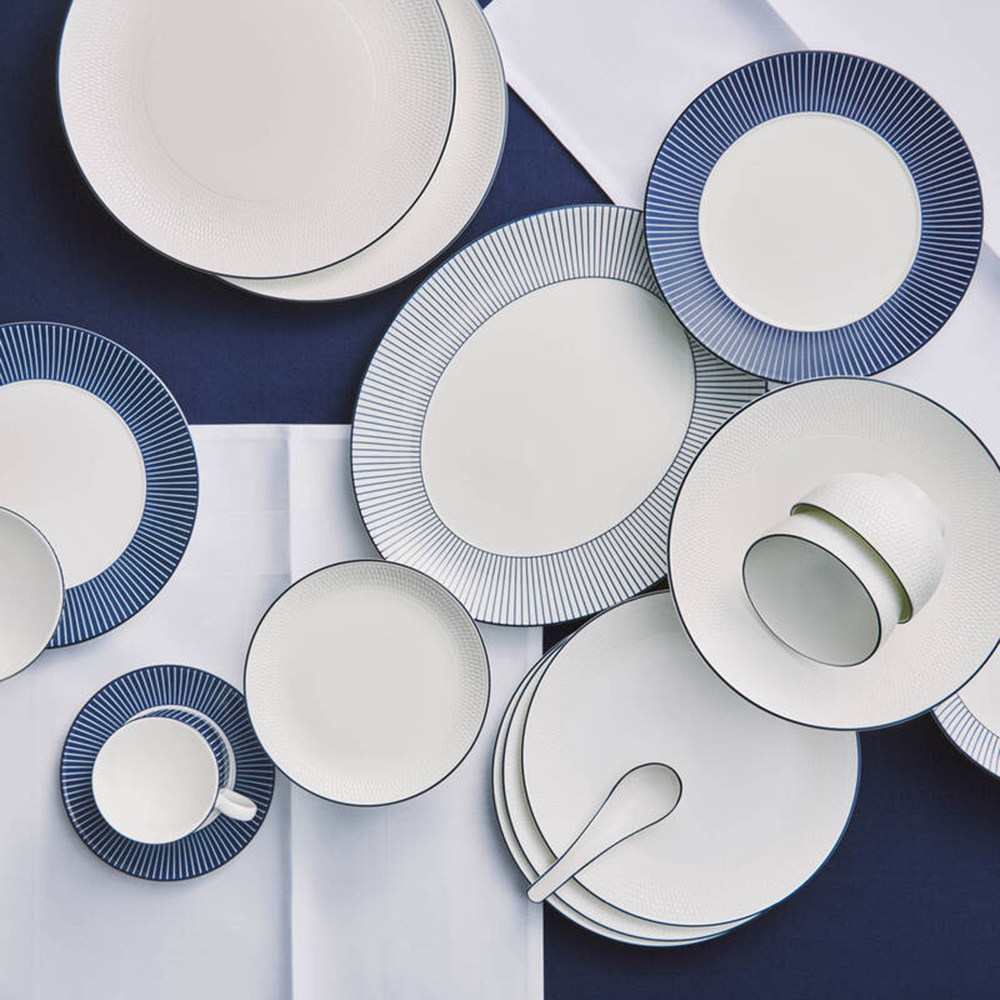 24cmストライプブループレート