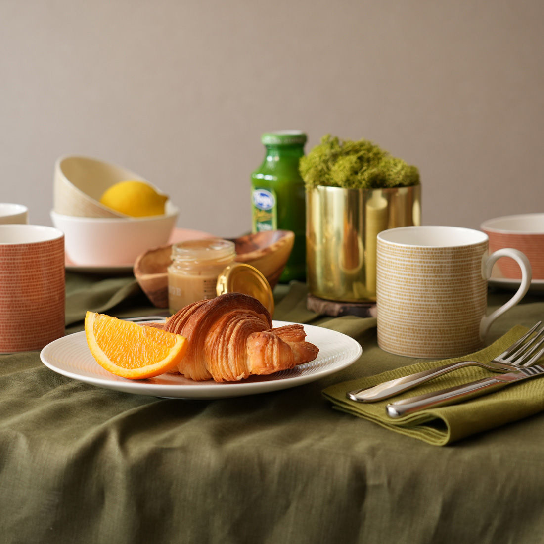 21cmプレート(ホワイト)