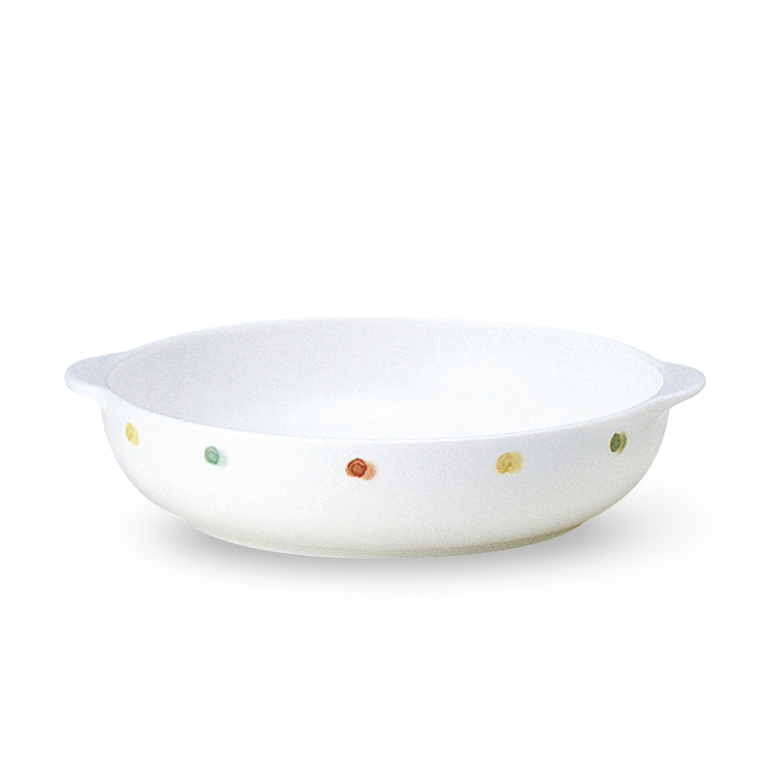 【数量限定】【特別提供品】デイプラス グラタン皿(ドット) 17cm オーブン 電子レンジ 食洗機対応 (40627-3642RB)