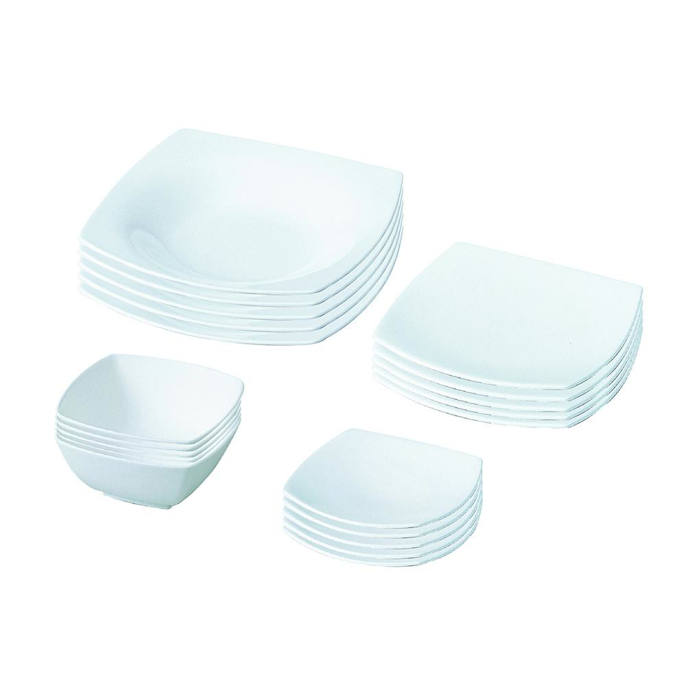 【40%OFF相当】スタイルズ 20ピースセット 5人用 電子レンジ温め 食洗機対応 (50481-24458)