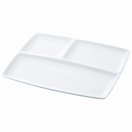 スタイルズ スクエア仕切り皿 35(29)cm 電子レンジ温め 食洗機対応 (50481-5535)