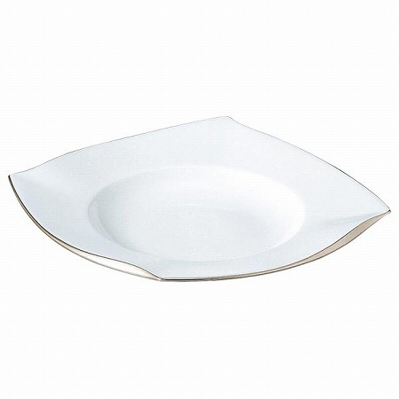 フォルテ スクエアリムスーププレート(プラチナ) 30cm (50554-5248)