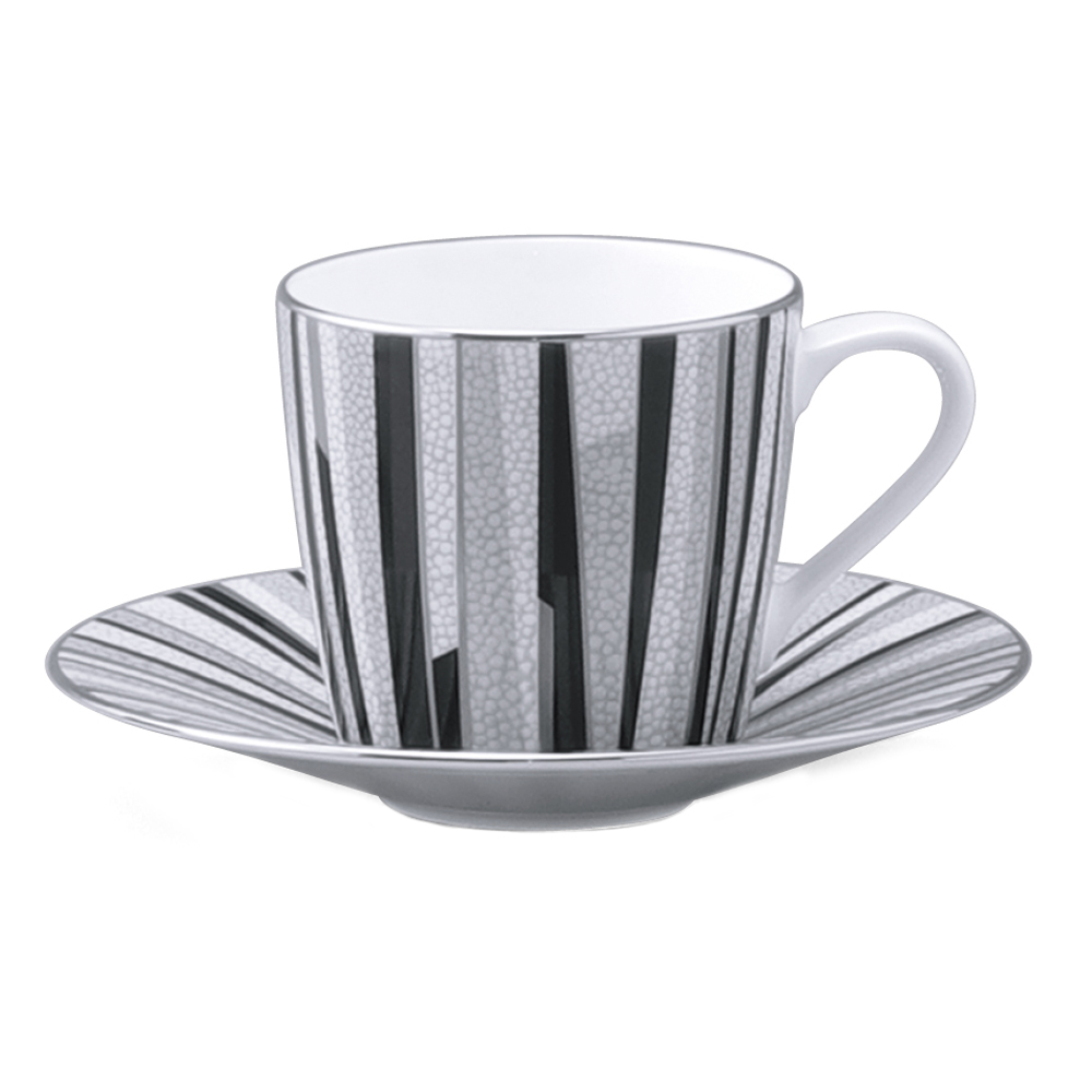 シャグリーン エスプレッソカップ&ソーサー(ブラック) 140cc (50994-21744)