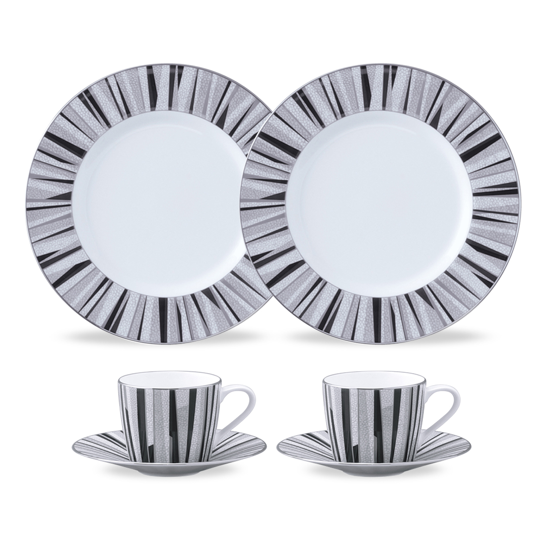 ★【20%OFF相当】 【オンライン限定福袋】 シャグリーン プチコーヒータイムセット(ブラック) 2人用 (50994-23430)