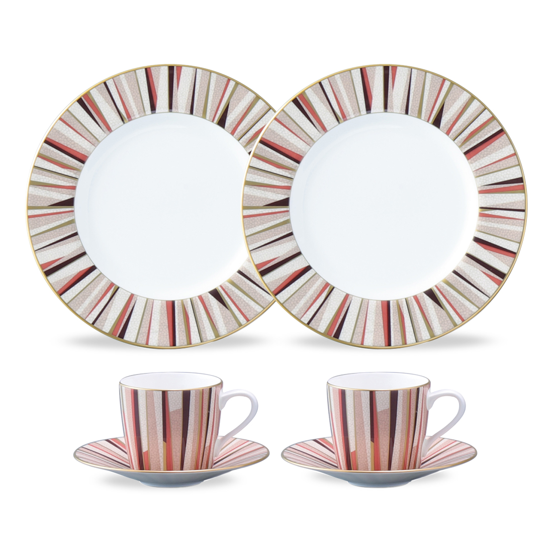 ★【20%OFF相当】 【オンライン限定福袋】 シャグリーン プチコーヒータイムセット(オレンジ) 2人用 (52148-23430)