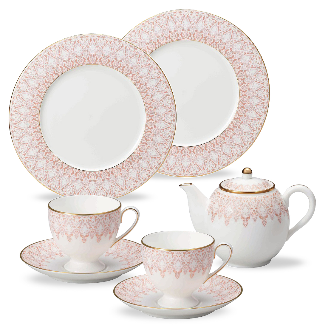 ★【31%OFF相当】 【オンライン限定福袋】 オーロラ ポット付ティータイムセット 2人用 (52251-23429)