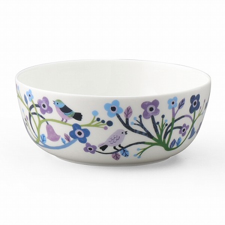 モニカフォースバーグ ボウル(バードソング) 14cm 電子レンジ温め 食洗機対応 (52380-3636)