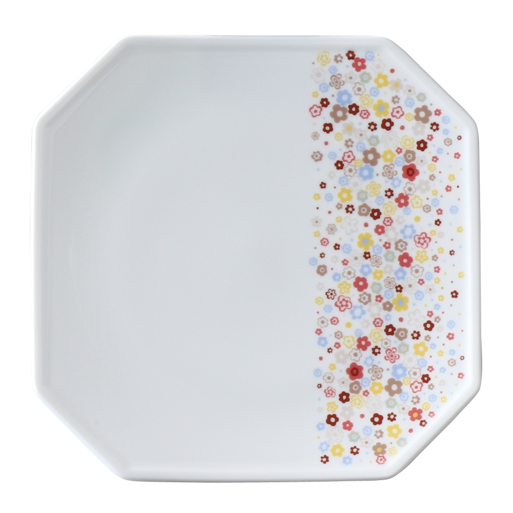 【40%OFF】ポーチュラカ 八角プレート18(16) cm 電子レンジ温め 食洗機対応 (52452-5869)
