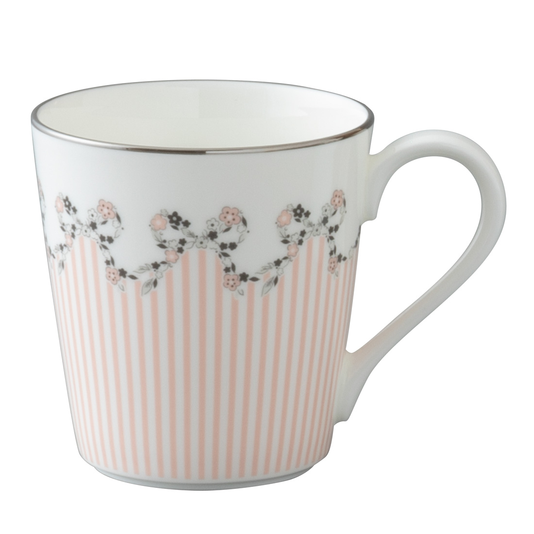 【復刻】フェリシータ！ マグカップ(ストライプ ピンク)  290cc 電子レンジ温め対応 (52553-2773)