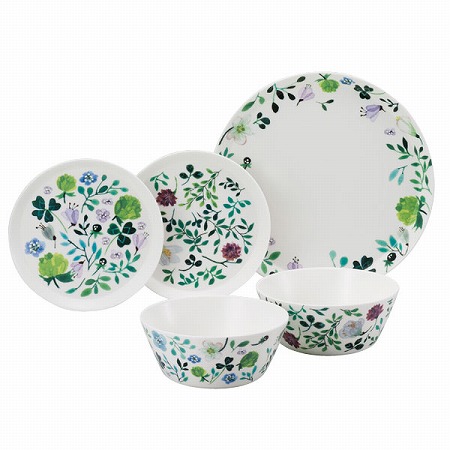 アンナエミリア 取り分けセット(アソート) 2人用 電子レンジ温め 食洗機対応 (96604-23169P)