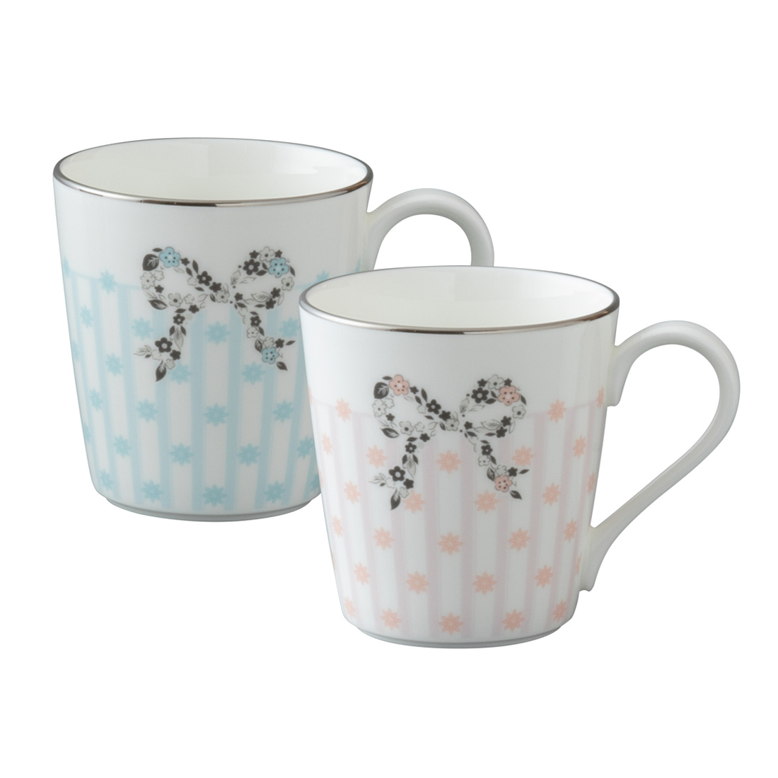 【復刻】フェリシータ！ ペアマグカップセット(小花 アソート)  290cc 電子レンジ温め対応 (97313-21799)