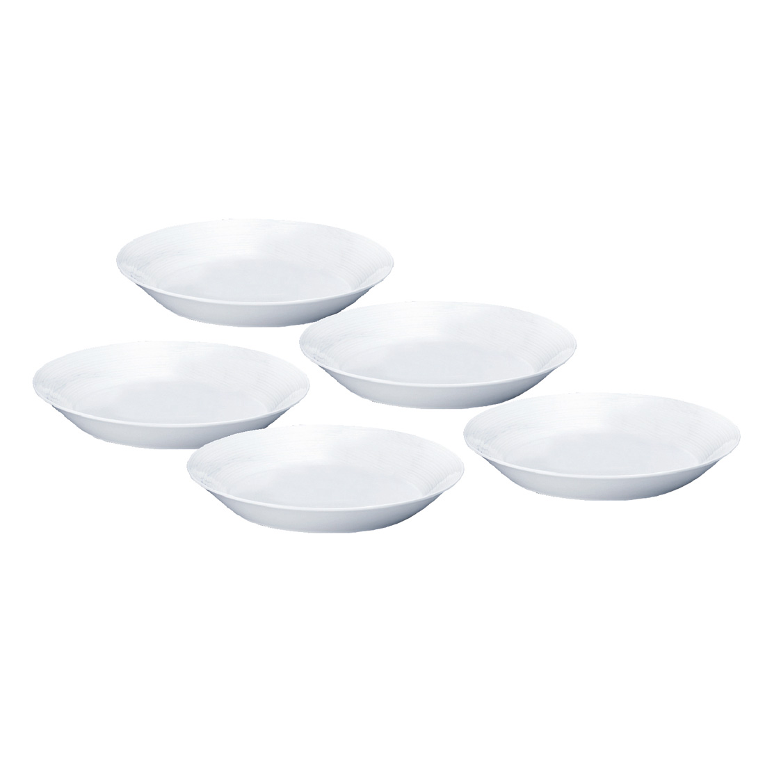 【61%OFF相当】【数量限定】 【特別提供品】 ブリッジ カレー&パスタプレートセット 22cm 5点セット 電子レンジ温め 食洗機対応 (97362-23420)