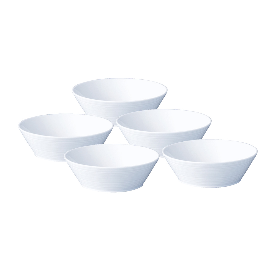 【数量限定】 【特別提供品】 ブリッジ ボウルセット 14cm 5点セット 電子レンジ温め 食洗機対応 (97362-23423)