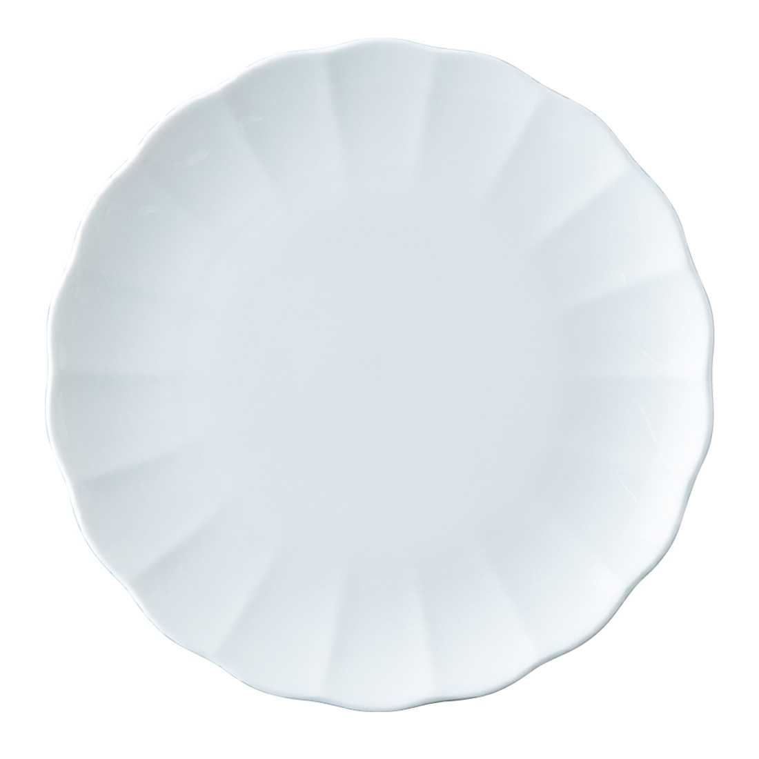 ノーブルホワイト ミートプレート 23cm 電子レンジ温め 食洗機対応 (9772-1412)