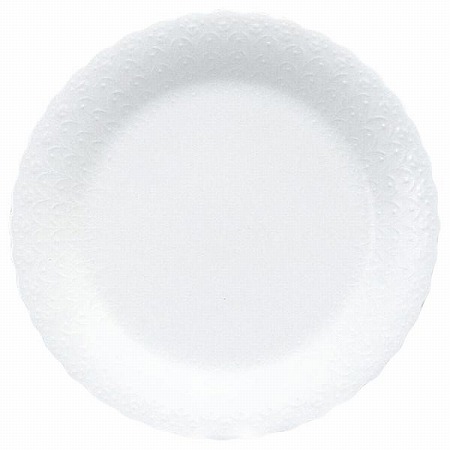 シルキーホワイト ミートプレート 23cm 電子レンジ温め 食洗機対応 (9968-1525P)