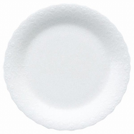 シルキーホワイト ケーキプレート 19cm 電子レンジ温め 食洗機対応 (9968-1526P)