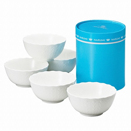 シルキーホワイト プチボウル 11cm 5点セット 電子レンジ温め 食洗機対応 (9968-21625P)