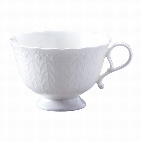 シルキーホワイト ティーコーヒー兼用カップ単品 200cc 電子レンジ温め 食洗機対応 (9968-2406P)