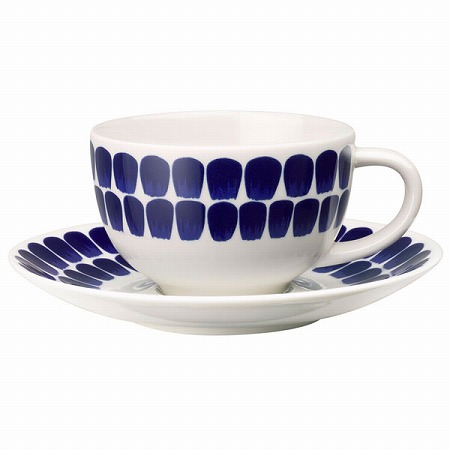 24h トゥオキオ(ブルー) カップ&ソーサー 260cc オーブン 電子レンジ 食洗機対応 (ARB104-5100010)