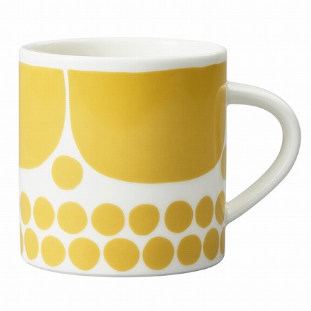 スンヌンタイ マグカップ(イエロー) 350cc オーブン 電子レンジ 食洗機対応 (ARB113-1028189)