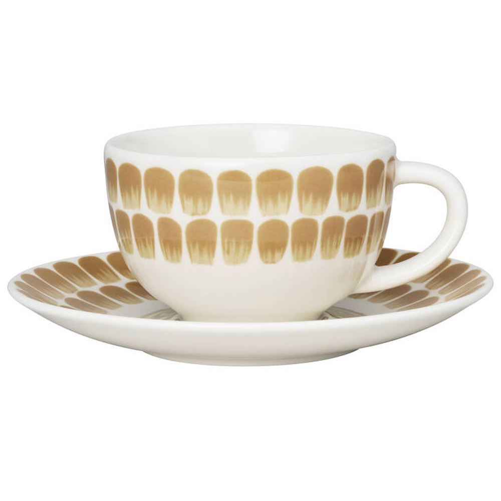 24h トゥオキオ(ベージュ) カップ&ソーサー 260cc オーブン 電子レンジ 食洗機対応 (ARB135-1074257)