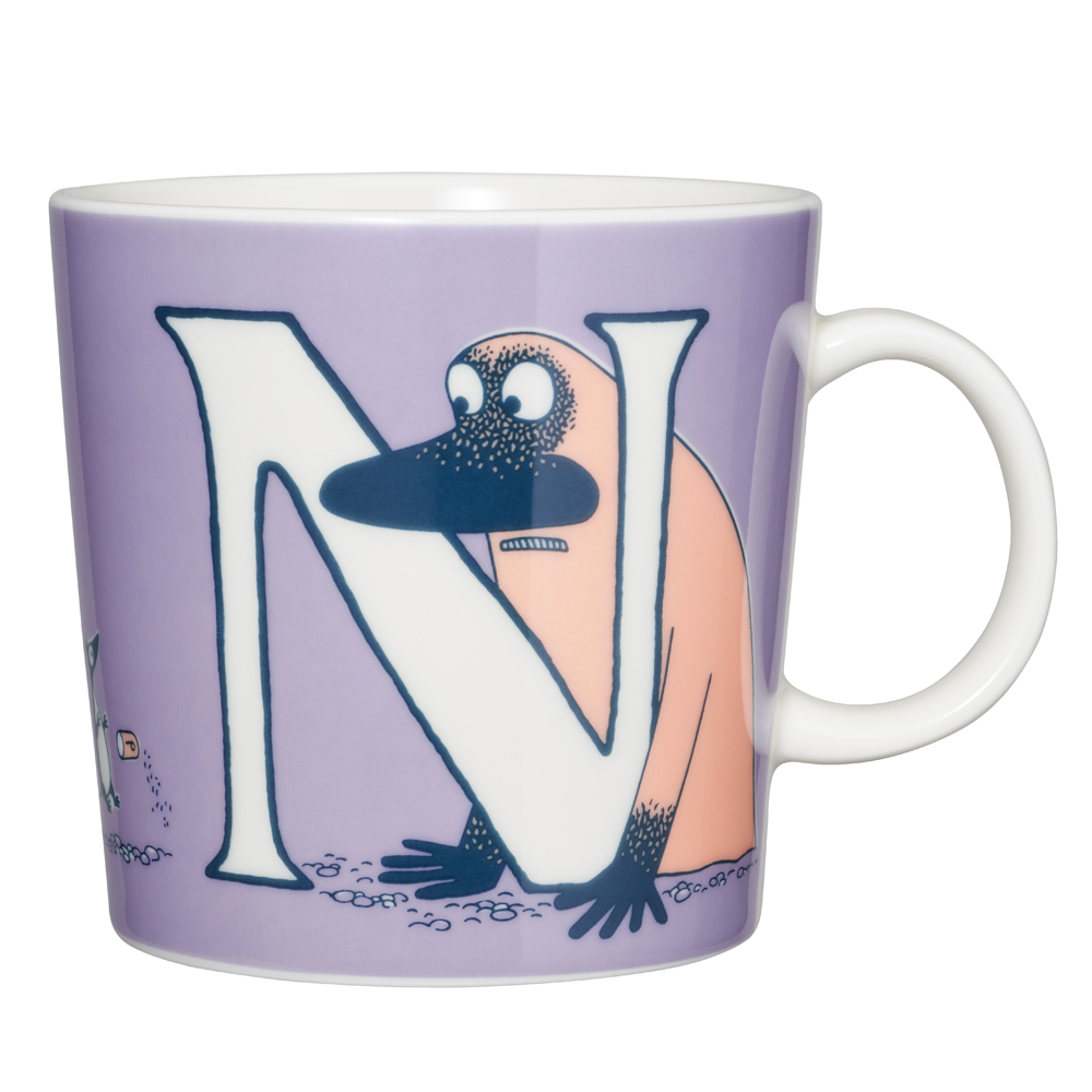 ムーミン マグカップ(アルファベットコレクション N) 400cc オーブン 電子レンジ 食洗機対応 (ARB801-1068829)