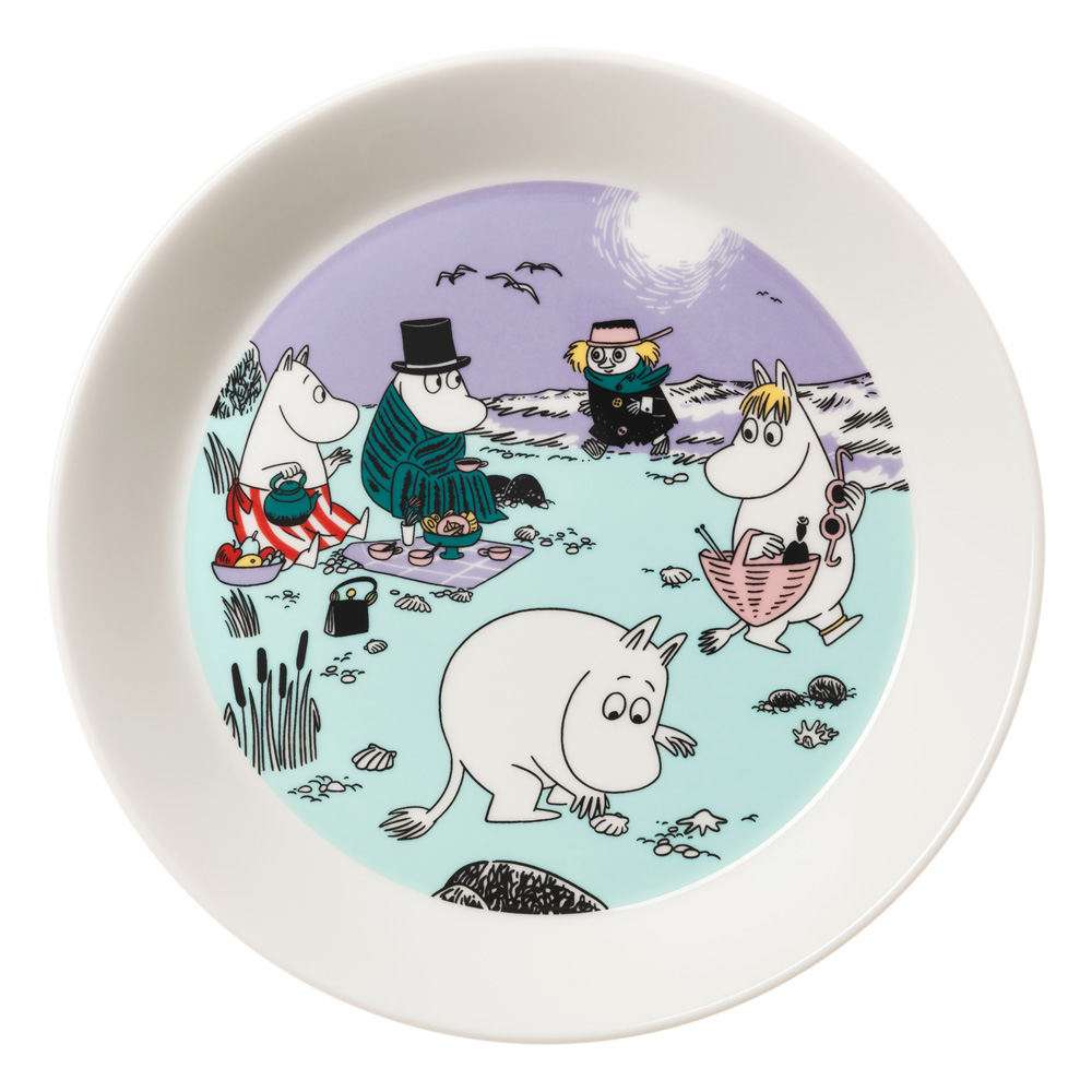 ムーミン プレート(ビーチディ) 19cm オーブン 電子レンジ 食洗機対応 (ARB801-1076299)