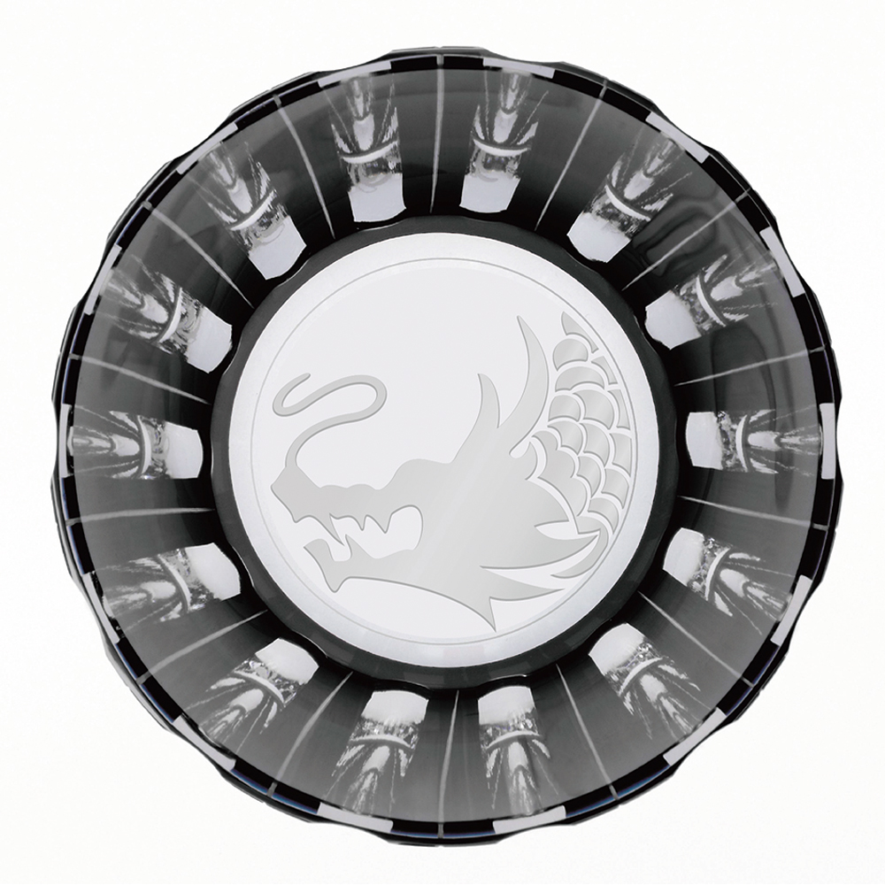 【50％OFF】グラスワークス 干支冷酒杯(辰・黒) 120cc (GW6000-238)