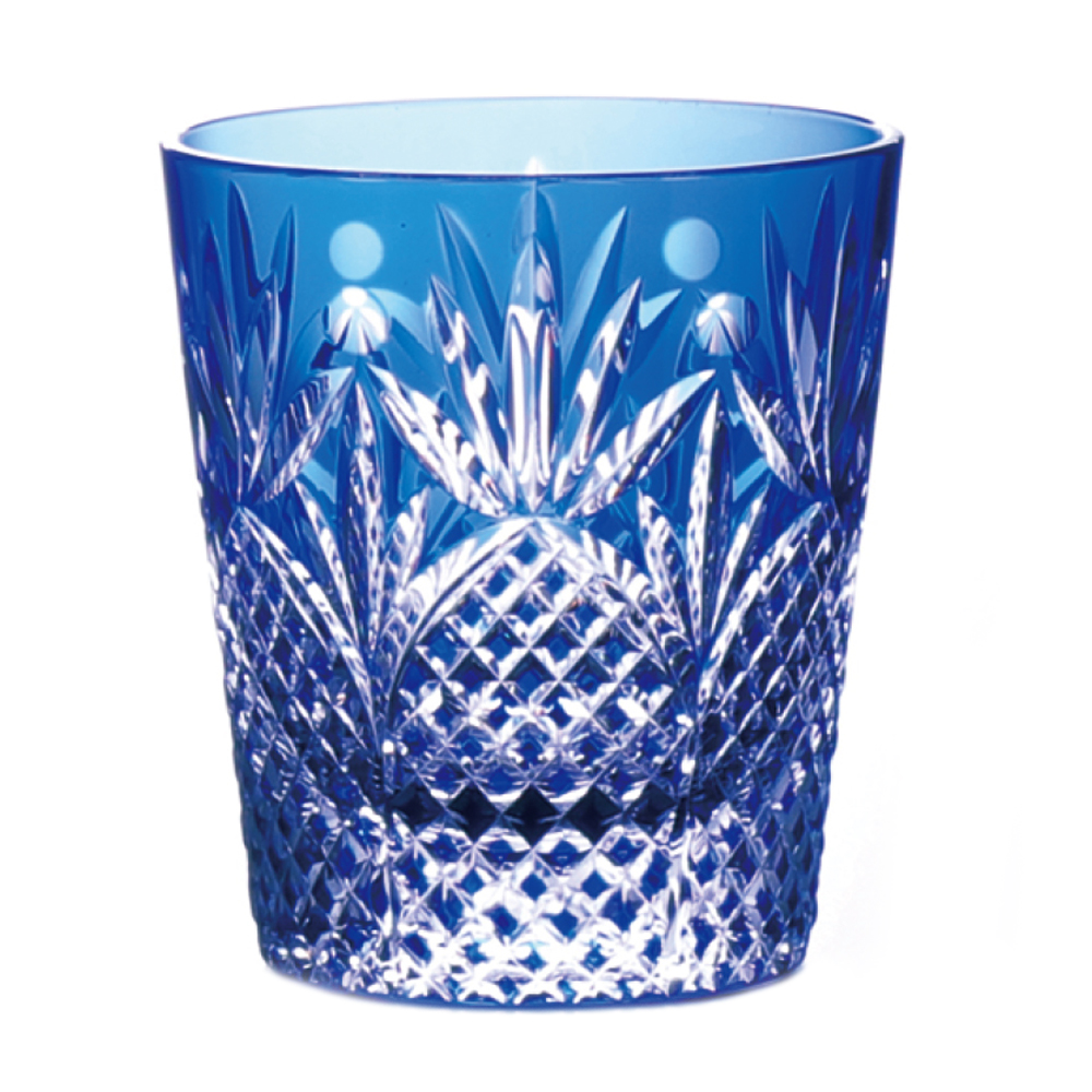グラスワークス プリンス ロックグラス(青) 270cc (GW6070-227BL)