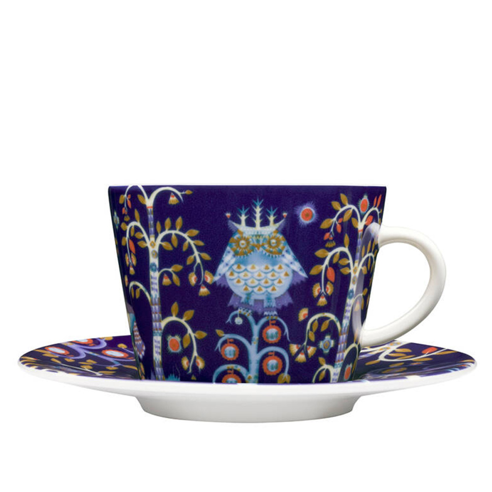 タイカ ティーカップ&ソーサー(ブルー) 300cc オーブン 電子レンジ 食洗機対応 (IIT103-1075821)