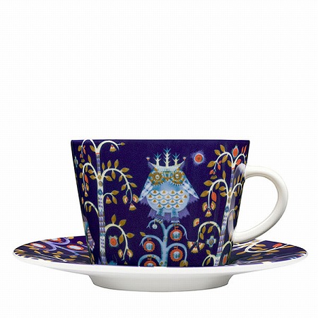 タイカ コーヒーカップ&ソーサー(ブルー) 200cc オーブン 電子レンジ 食洗機対応 (IIT103-5100004)