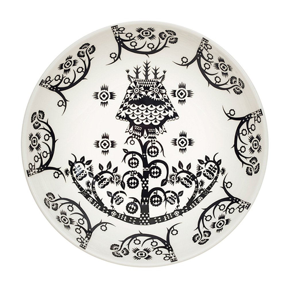 【取り寄せ品】タイカ ディーププレート(ブラック) 20cm オーブン 電子レンジ 食洗機対応 (IIT120-1023851)