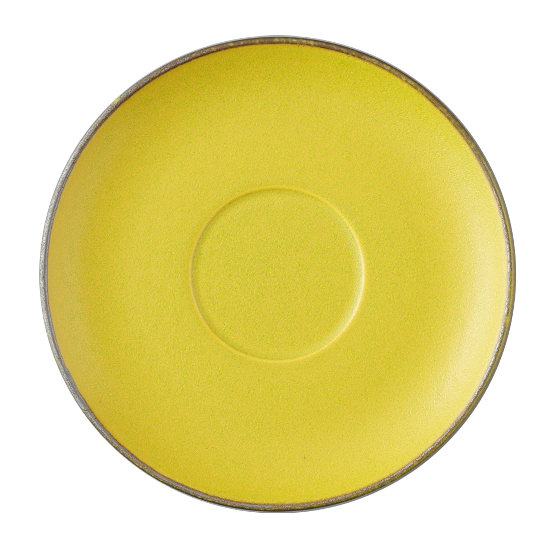 カラーズ ソーサー(マスタード) 15cm 電子レンジ温め 食洗機対応 (KS8106-1301)