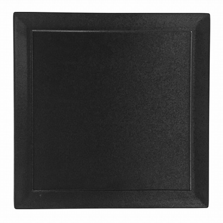 オリエンタル スクエアプレート(黒錆) 27cm 電子レンジ温め 食洗機対応 (KS9100-1007)