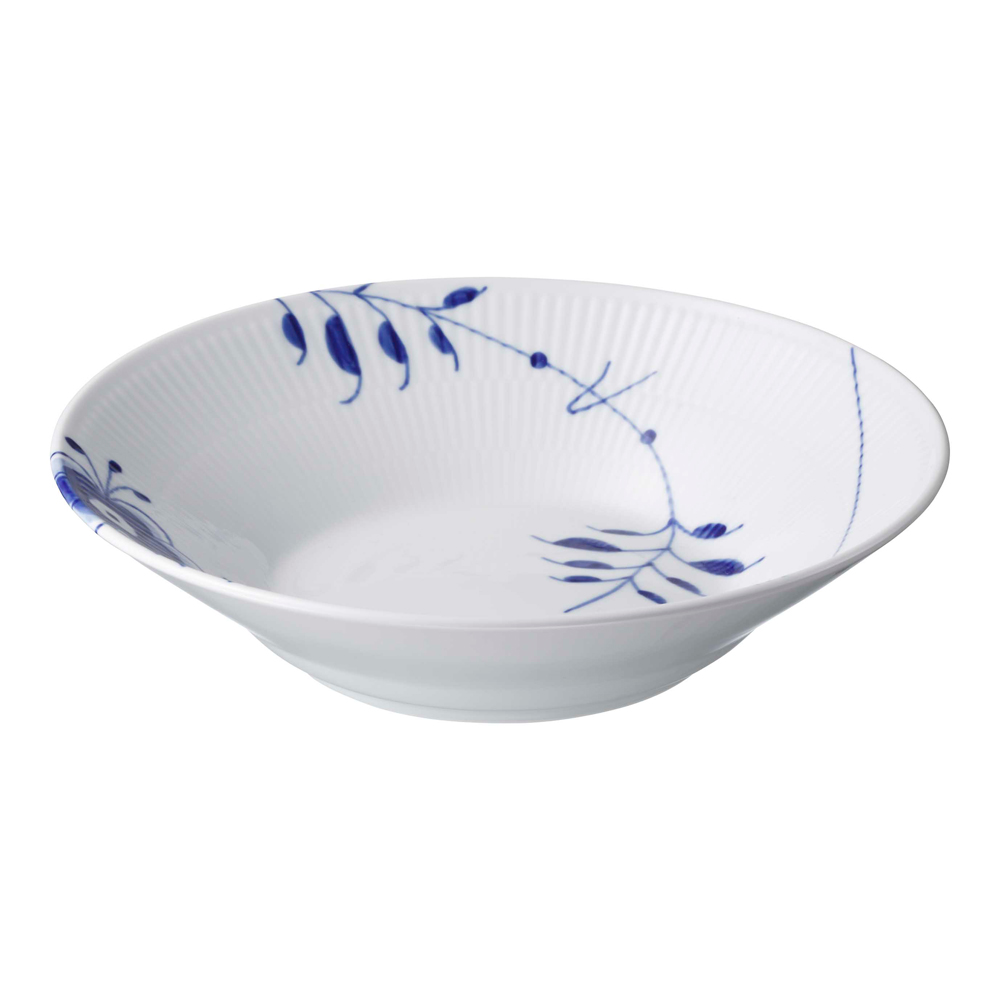 ブルーフルーテッド メガ パスタプレート 24cm 電子レンジ 食洗機対応 (RC06-1016910)