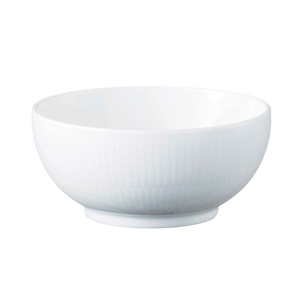 ホワイトフルーテッド ボウル 13cm 電子レンジ 食洗機対応 (RC07-1016934)