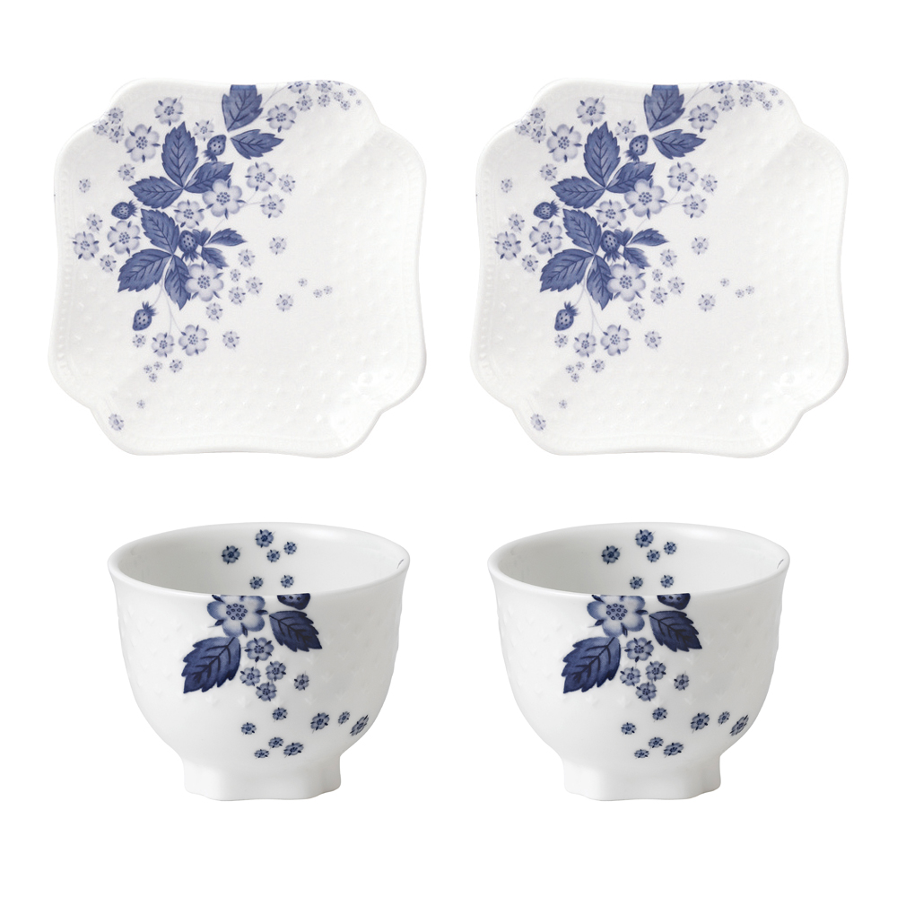 【特別企画品】【12月末まで限定】ストロベリー ブルーム インディゴ 和スイーツ 4点セット (WW07-1052948)