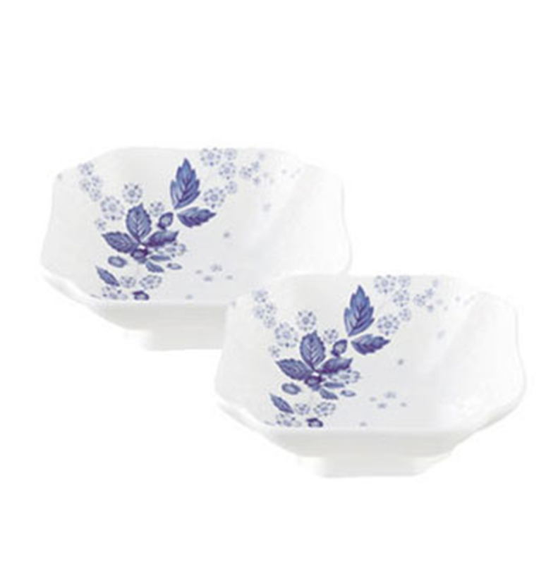 【特別企画品】【2025年限定】ストロベリー ブルーム インディゴ スモールボウル ペア 14cm電子レンジ 食洗機対応 (WW07-1078127)